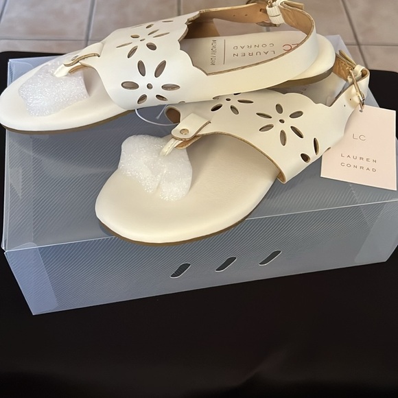 LC Lauren Conrad Jarrah Women's Floral Thong Sling Back Sandals - Picture 3 of 9